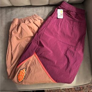 FP Movement by Free People Two-Tone Magenta and Peach Track Joggers